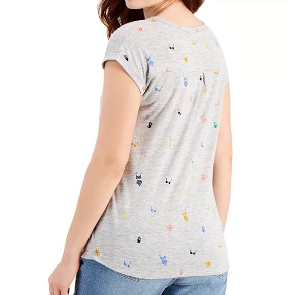 NEW summer/beach printed graphic top - Picture 3 of 7